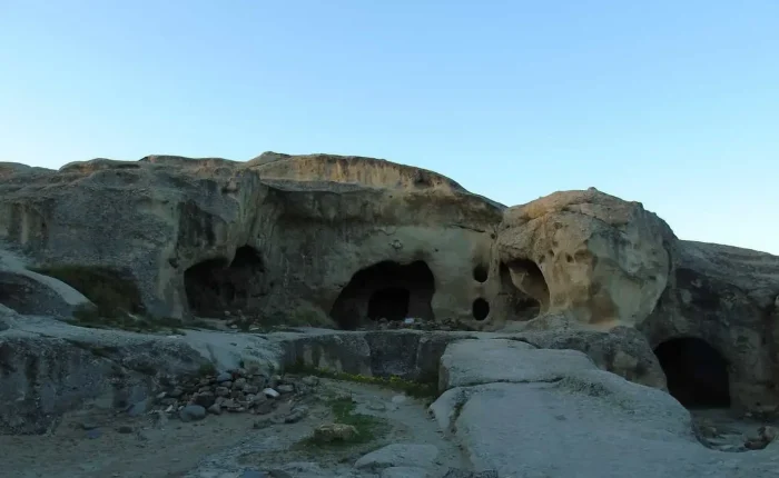 The rock-hewn fortress and cave city of Uplistsikhe, an ancient landmark in Shida Kartli, Georgia