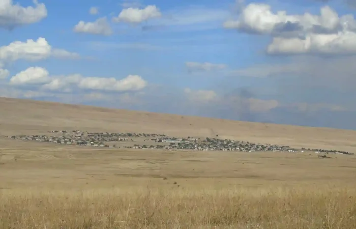 Udabno village near the semi-desert on the nature tour to David Gareja