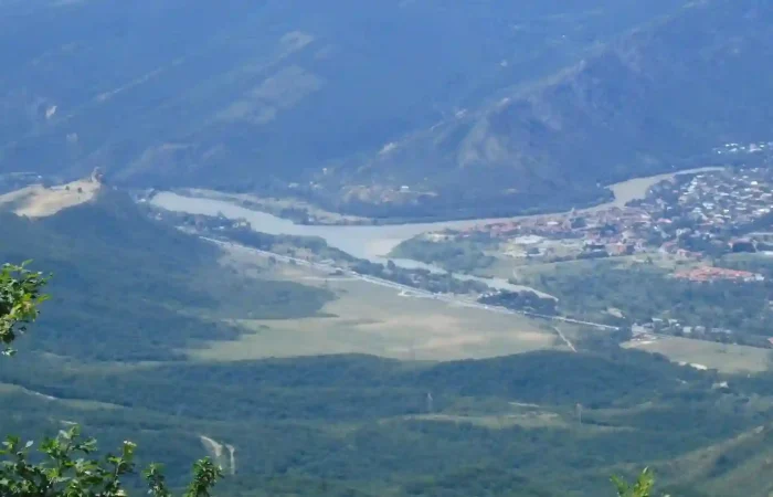 Jvari Monastery overlooking Mtskheta on the Cognitive tour in Georgia