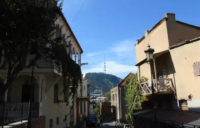 View from Mtatsminda park over the old settlements of Tbilisi.