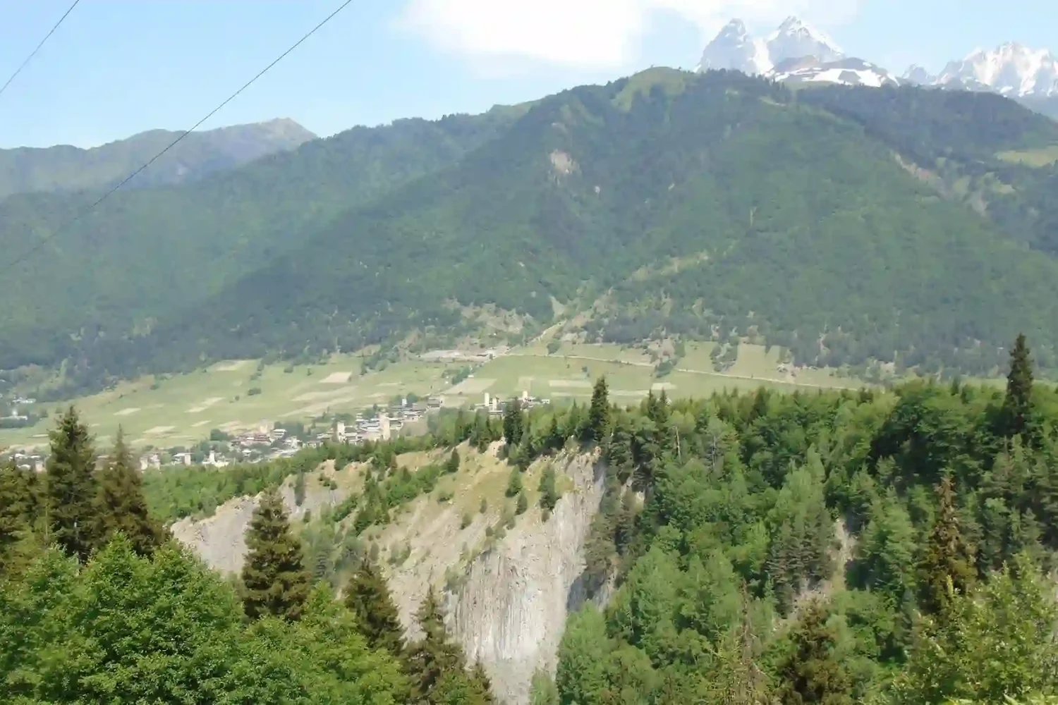 Village view near Ushba - Mestia traveling tours from Batumi