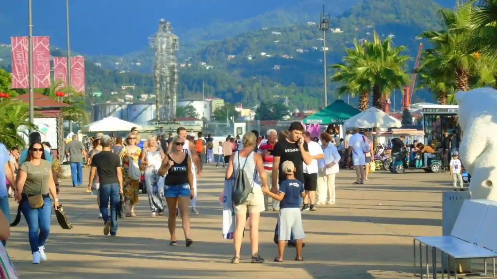 Walking the promenade