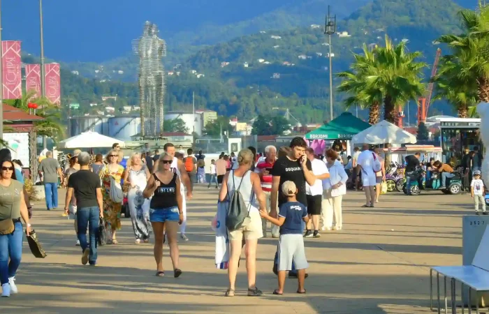 Walking the promenade
