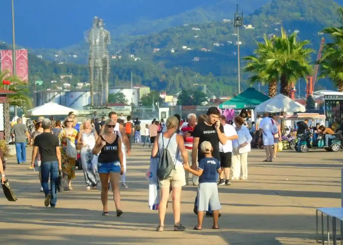 Walking the promenade
