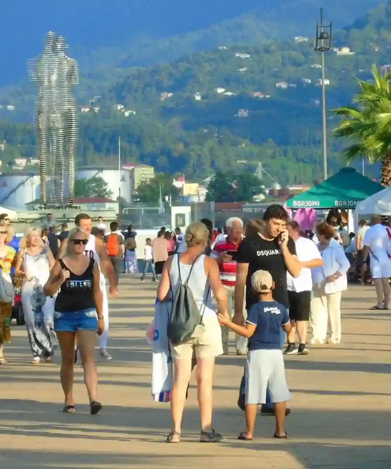 Walking the promenade