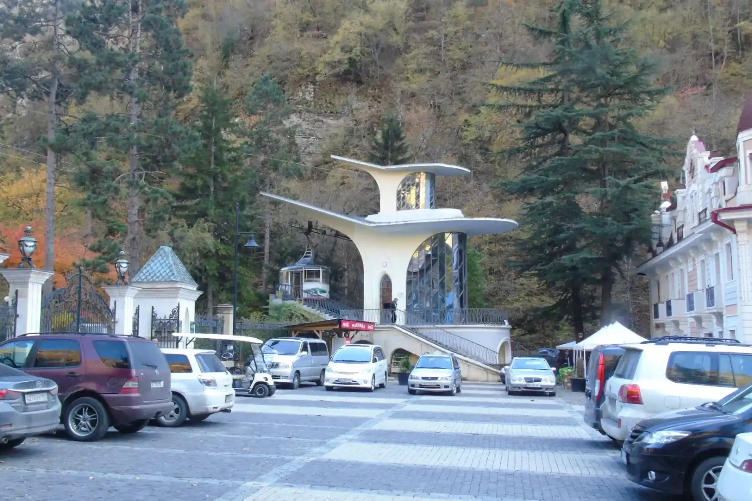 Lower station of Borjomi cable car