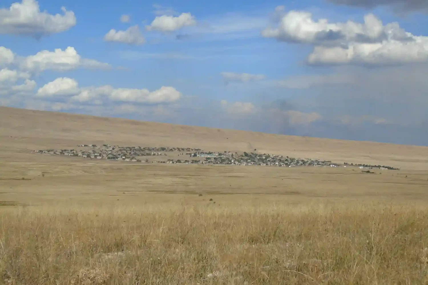 Small village in the semi-desert near David Gareja