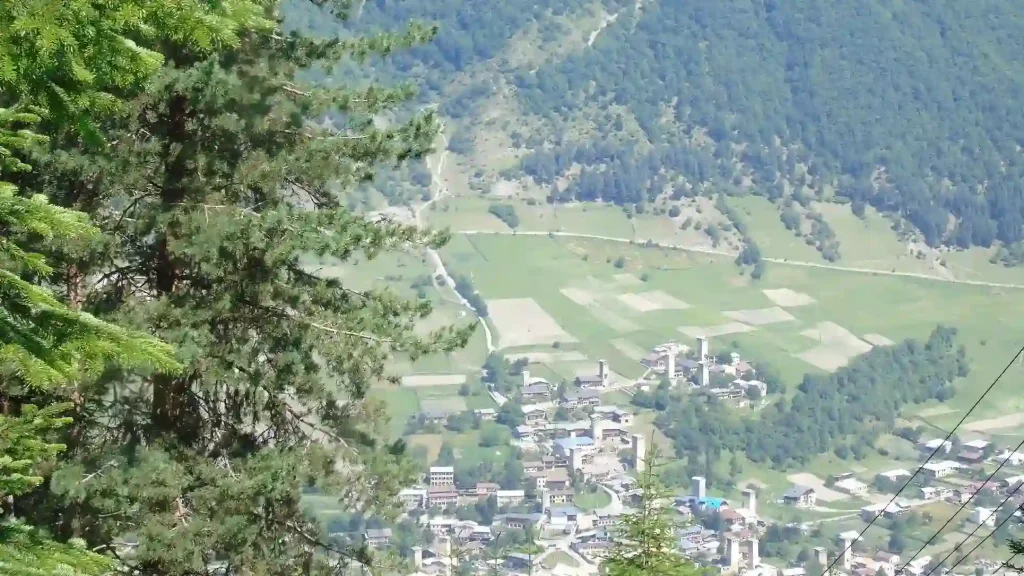 Aerial view of Mestia - Tours to Mestia from Tbilisi