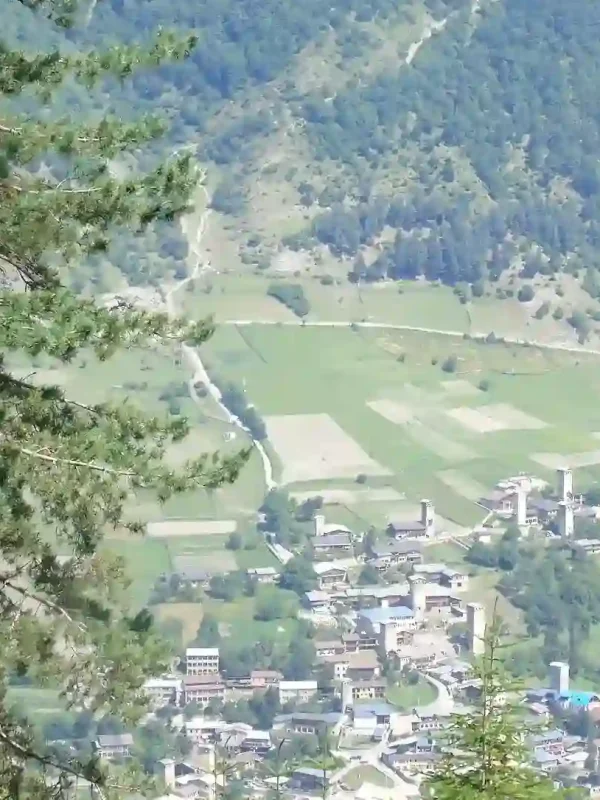 Aerial view of Mestia - Tours to Mestia from Tbilisi