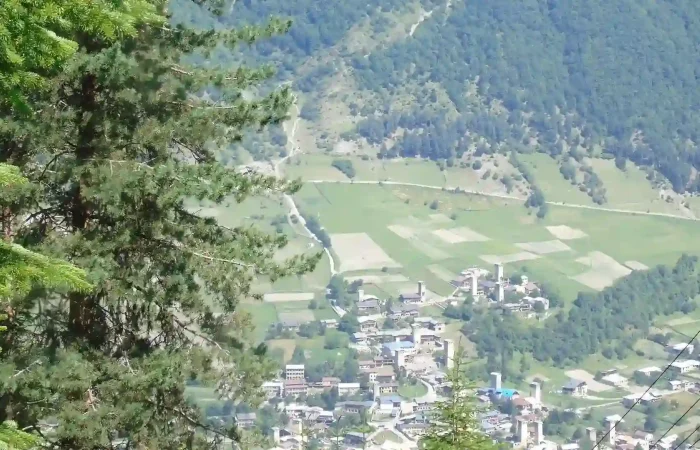 Aerial view of Mestia - Tours to Mestia from Tbilisi