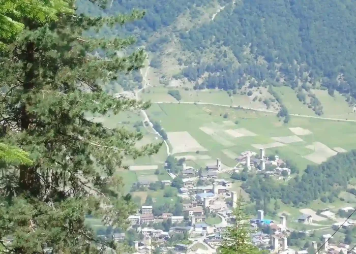 Aerial view of Mestia - Tours to Mestia from Tbilisi