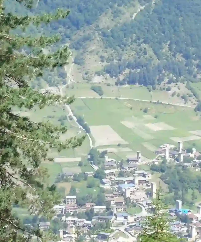 Aerial view of Mestia - Tours to Mestia from Tbilisi