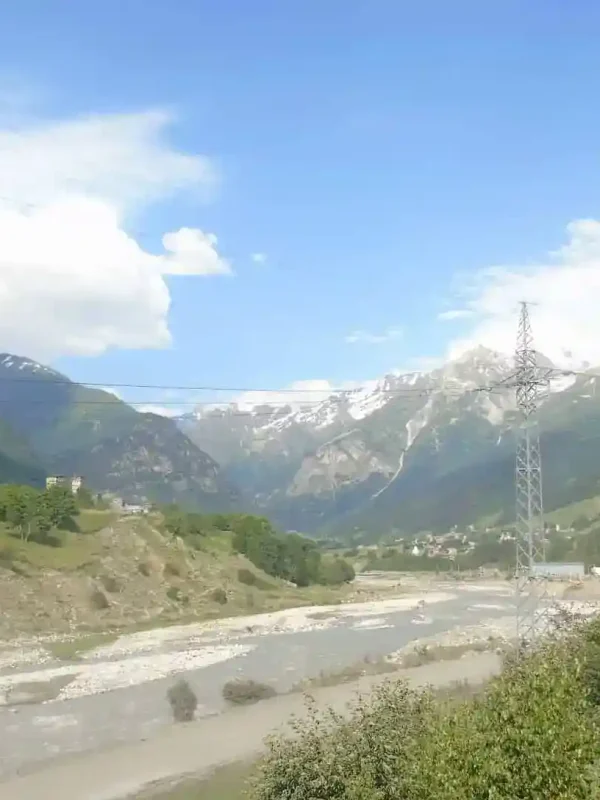 River gorge view during