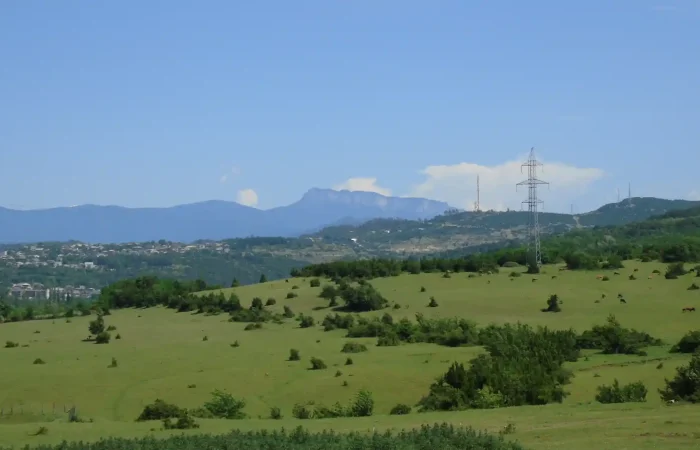 Scenic view of the mountain landscape during our Imereti expedition