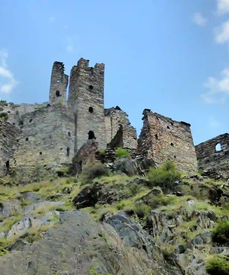 Tour to Shatili and Mutso village fortress from Batumi - ancient mountain towers.