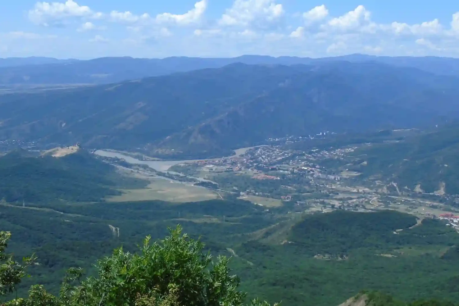 View of Mtskheta from above - Day trip from Tbilisi to Mtskheta