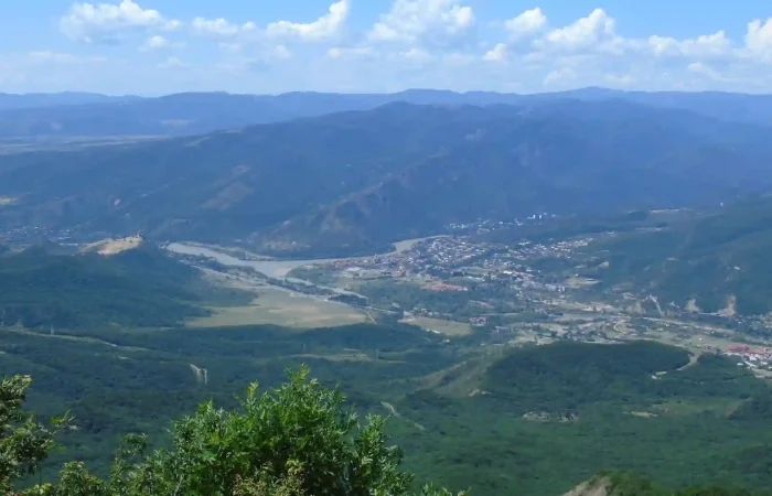 View of Mtskheta from above - Day trip from Tbilisi to Mtskheta