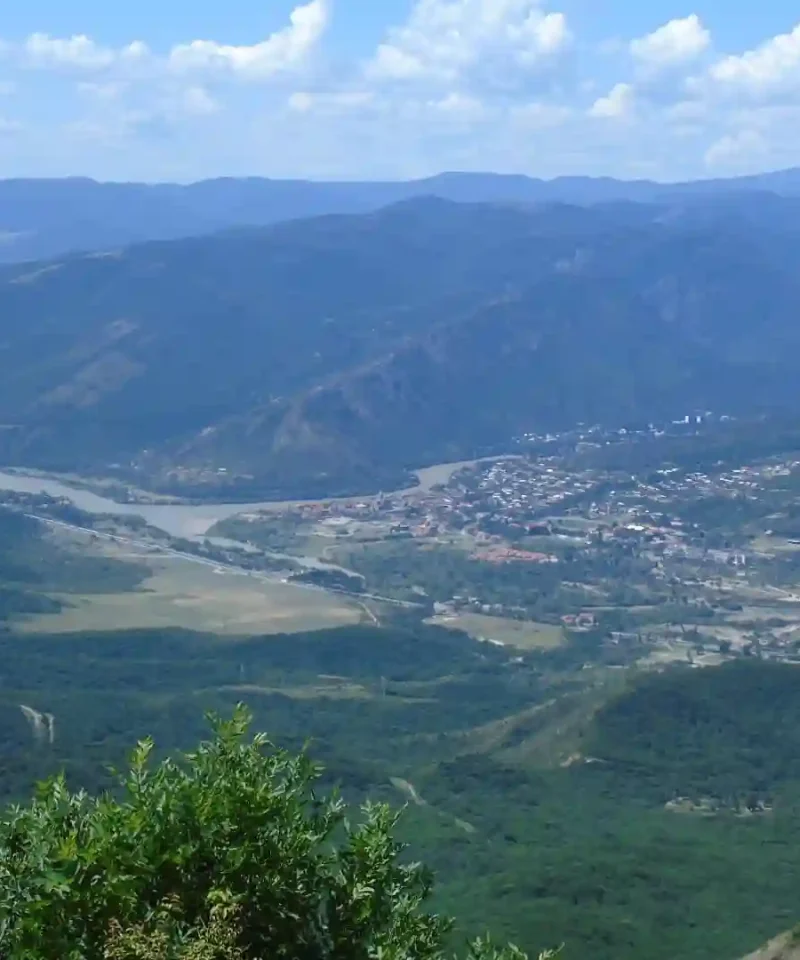View of Mtskheta from above - Day trip from Tbilisi to Mtskheta