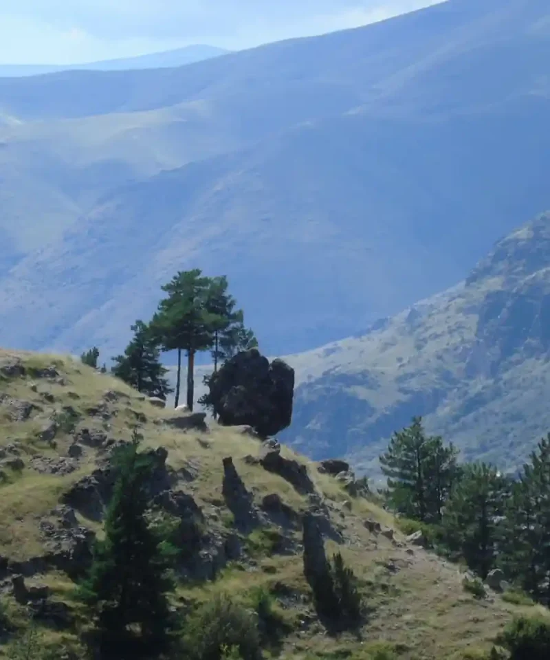The nearby Vanis Kvabebi cave monastery visited on the southern tour - Vardzia tour from Tbilisi