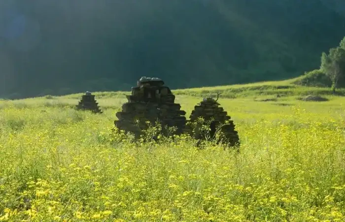 Historic village of Akhieli in the heart of the Wild Nature Trek Georgia
