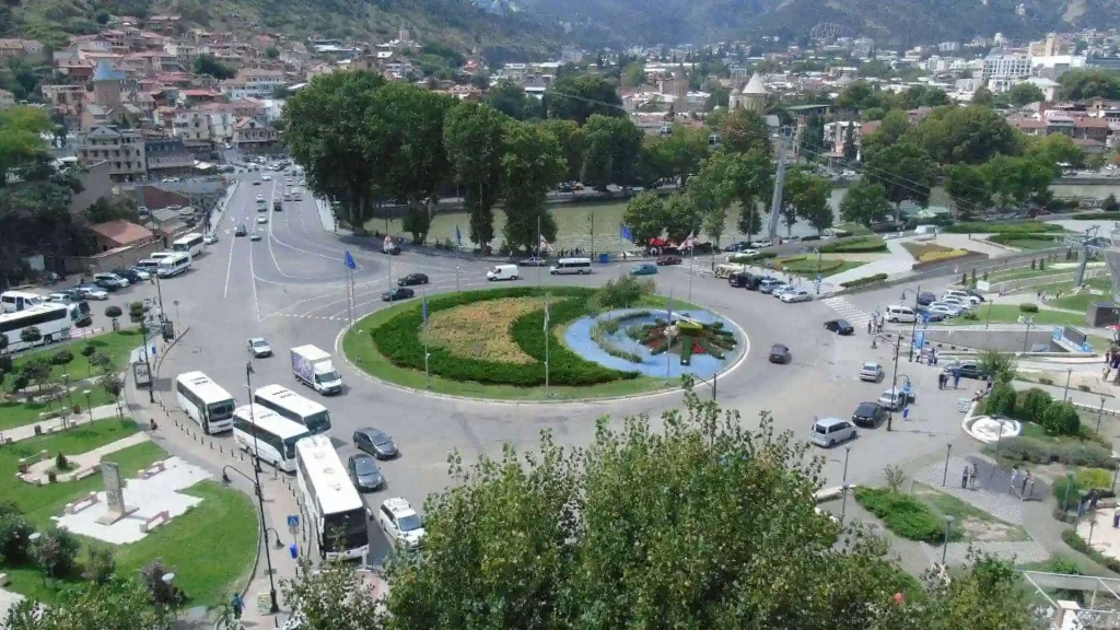 Bridge over the Mtkvari River in Old Tbilisi
