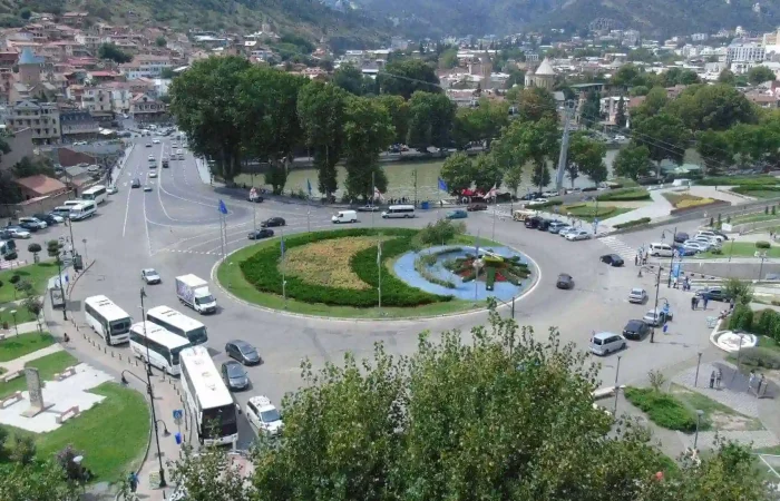 Bridge over the Mtkvari River in Old Tbilisi