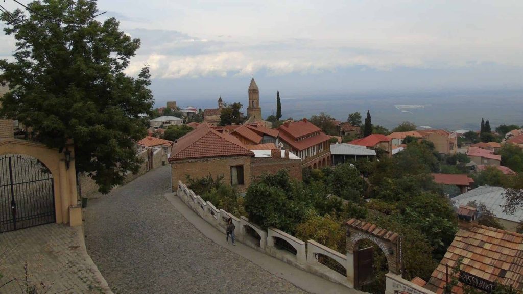 Sighnaghi city, view of the city, development, main street