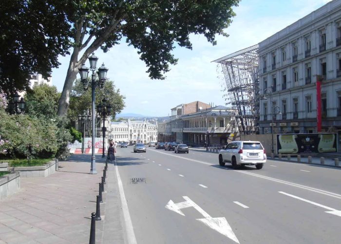 Tbilisi, Freedom Square, street towards Baratashvili Bridge