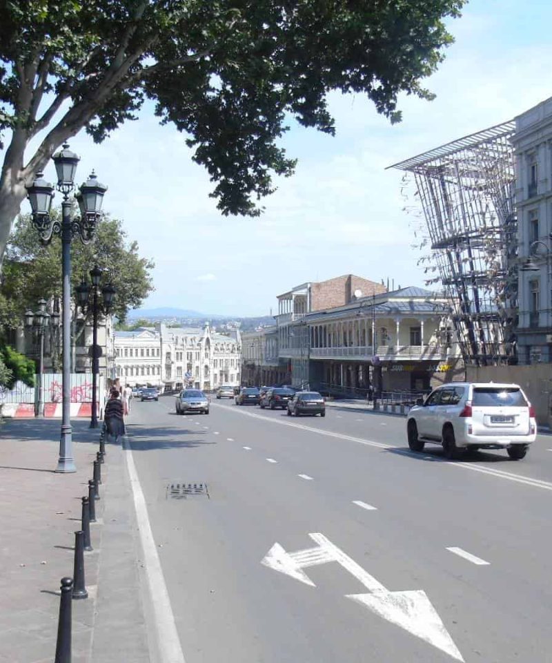 Tbilisi, Freedom Square, street towards Baratashvili Bridge