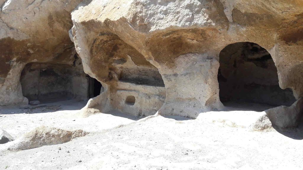 Uplistsikhe, cave entrances close-up