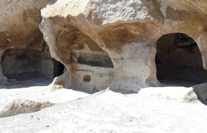 Uplistsikhe, cave entrances close-up