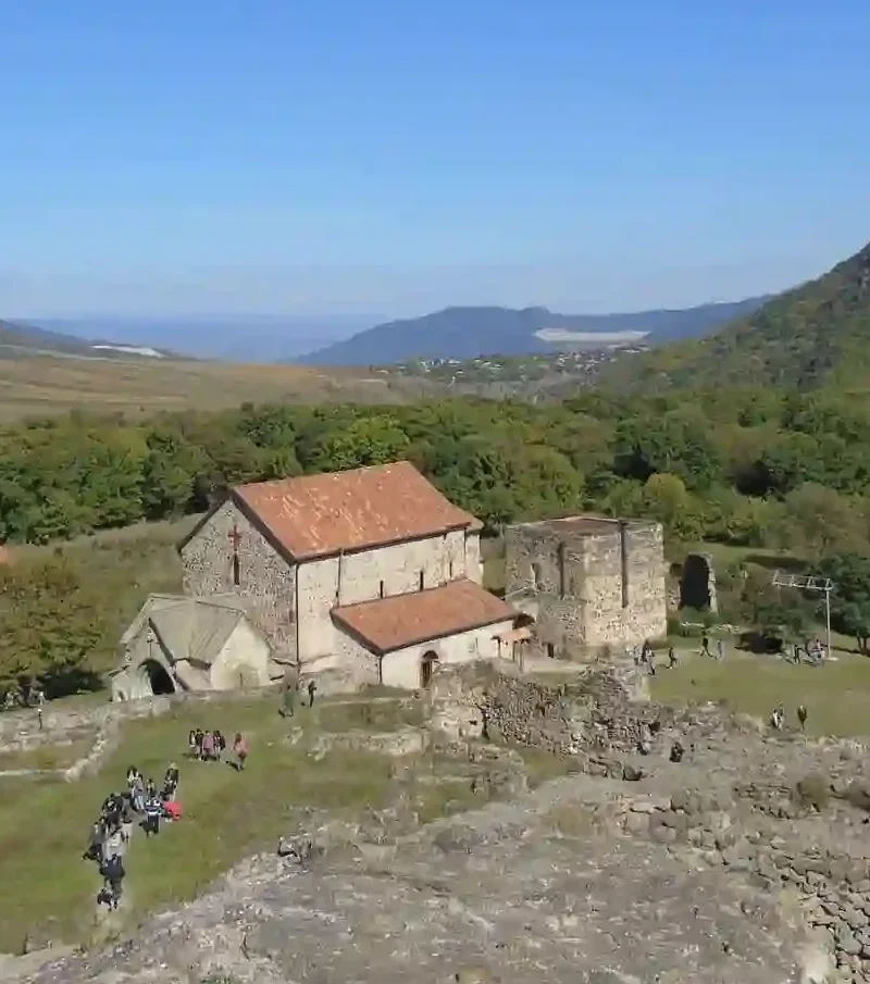 Ancient Dmanisi Sioni temple and medieval fortress ruins