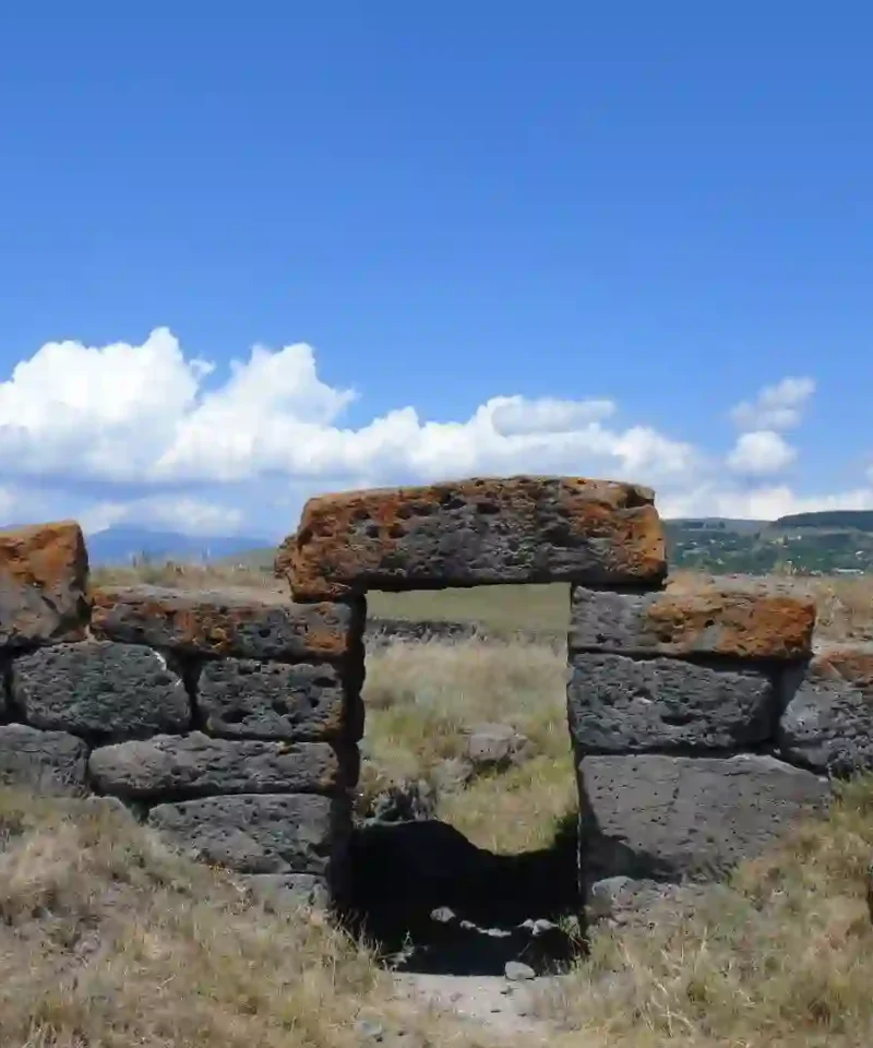 Megalithic ruins of Saro fortress in southern Georgia
