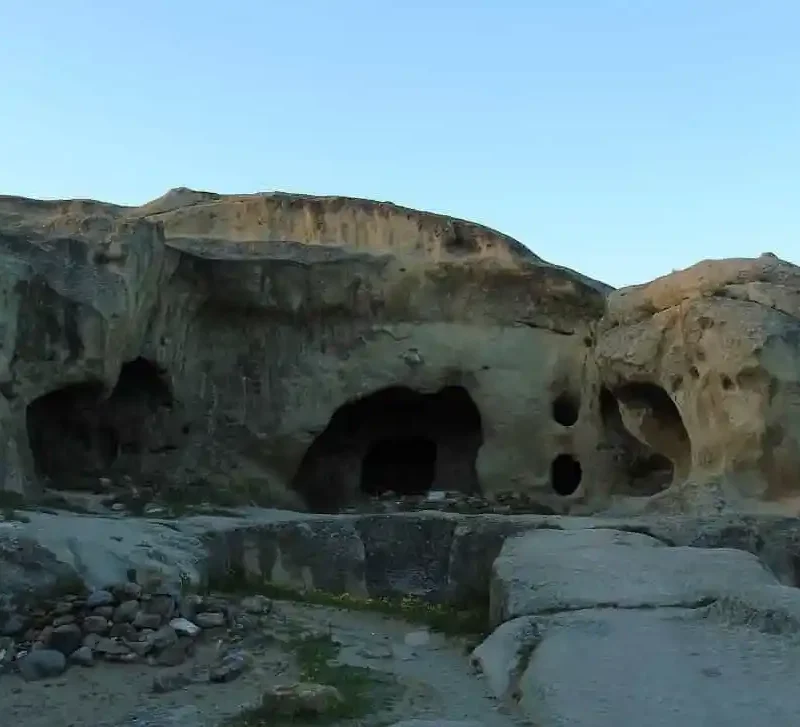 Ancient rock-cut cave city of Uplistsikhe dating back to Iron Age